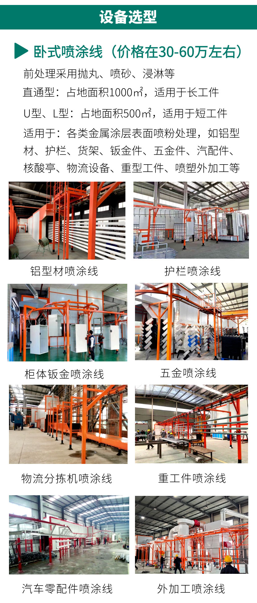 喷塑设备全套价格（型号、配置）