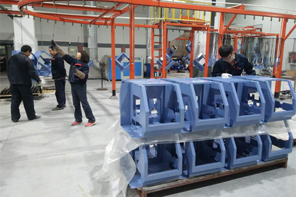 上海威图电控柜喷涂线安装现场