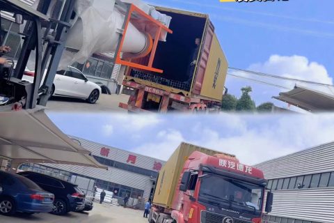 国外订单-新月静电涂装喷涂生产线发货阿尔及利亚！