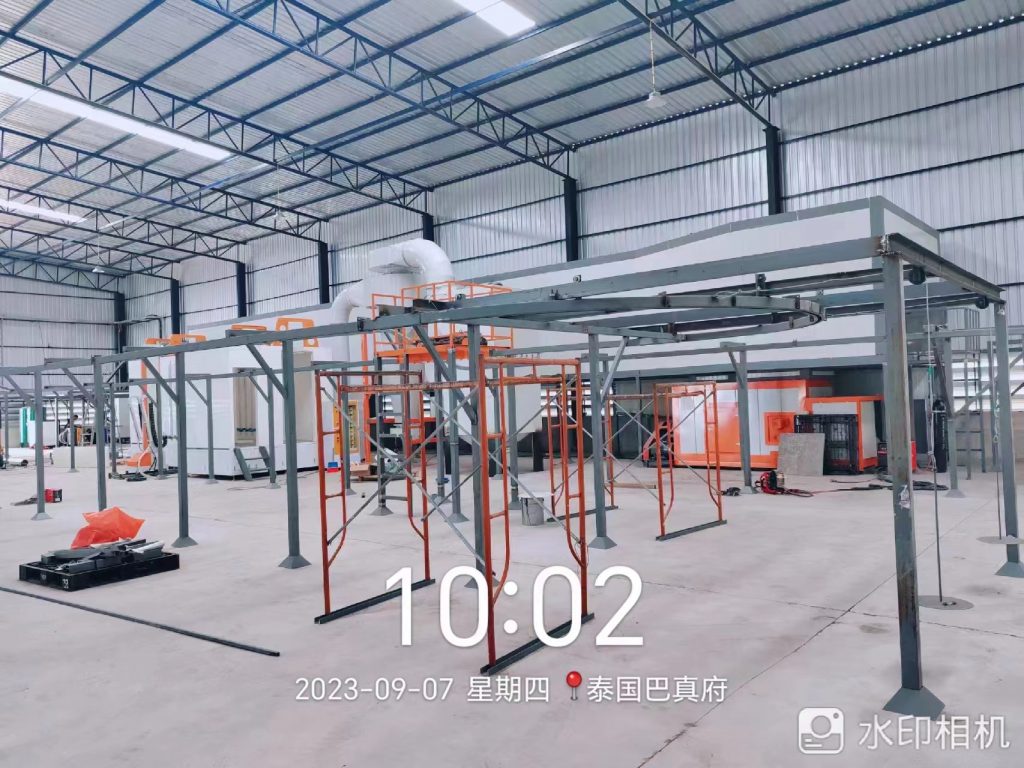 仅26天,新月为泰国工厂定制的钣金喷涂线完成安装！