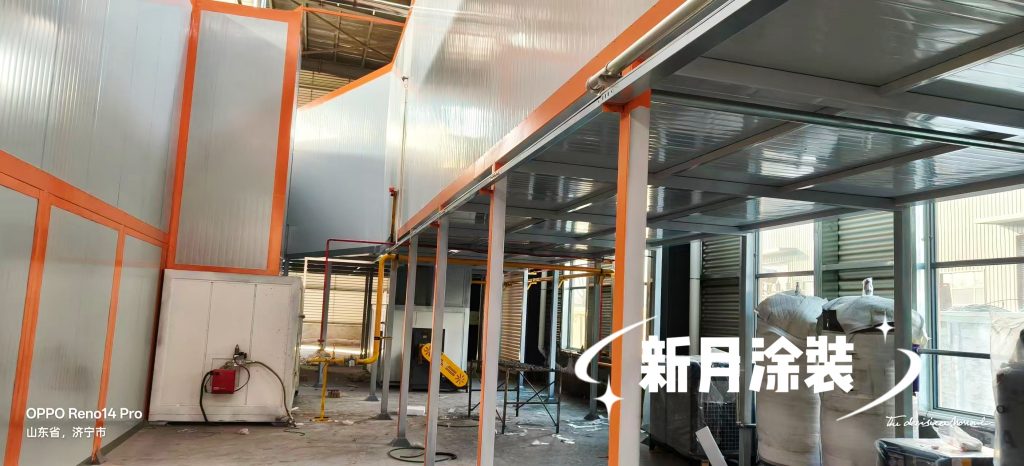 新月涂装暨山东重工机械全自动喷塑线调试启动,实力诠释中国智造 新月涂装暨山东重工机械全自动喷塑线调试启动,实力诠释中国智造