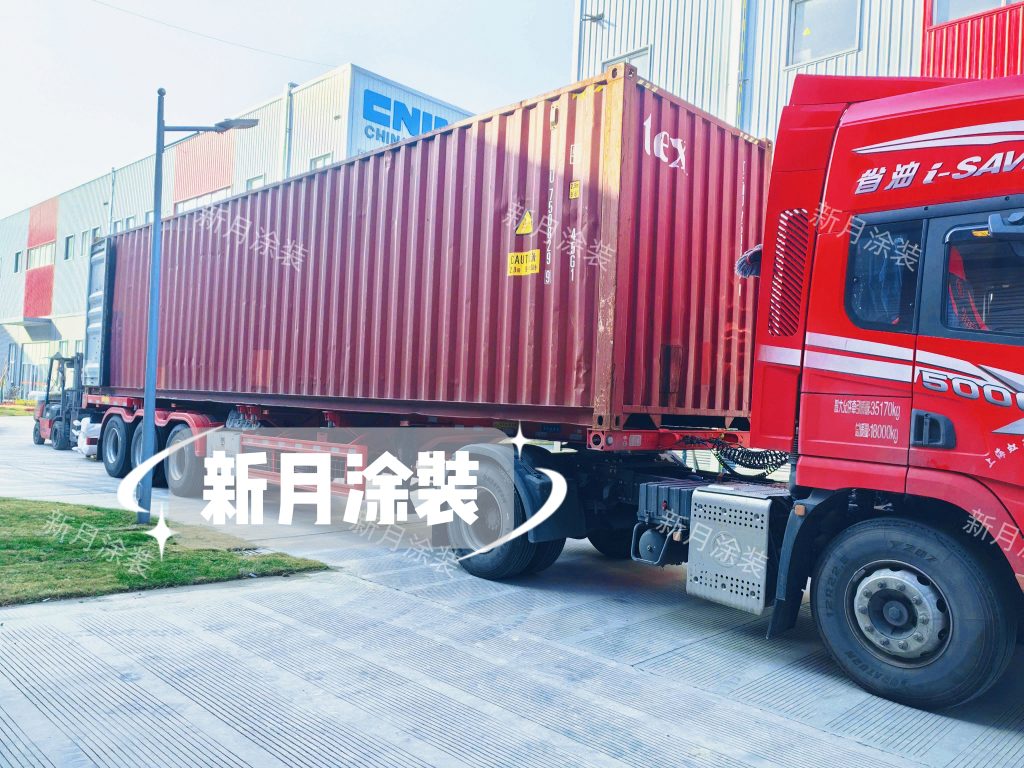 硬核智造出海｜新月涂装定制静电粉末喷涂生产线发运海外！