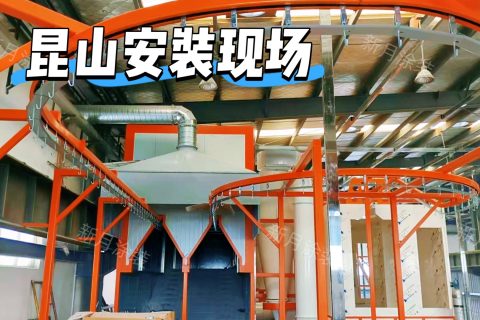 盛夏高温鏖战一线！新月昆山喷涂设备项目安装稳步推进