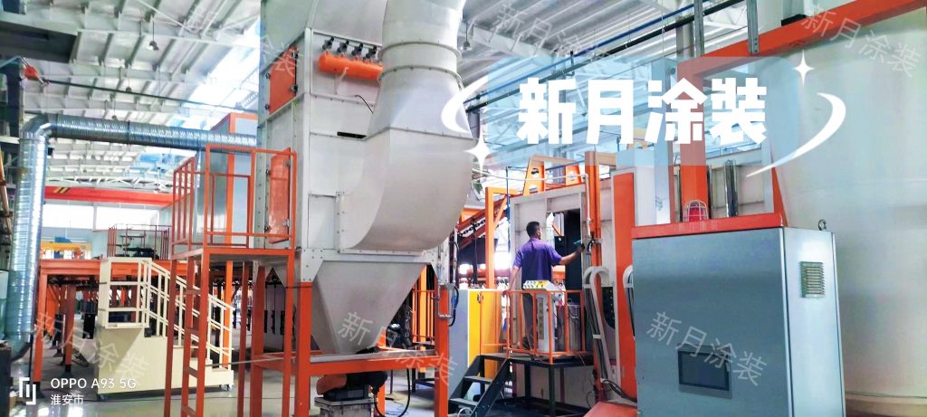 喷粉流水线项目:新月涂装奔赴淮安开展铁路工程喷涂线调试 喷粉流水线项目:新月涂装奔赴淮安开展铁路工程喷涂线调试