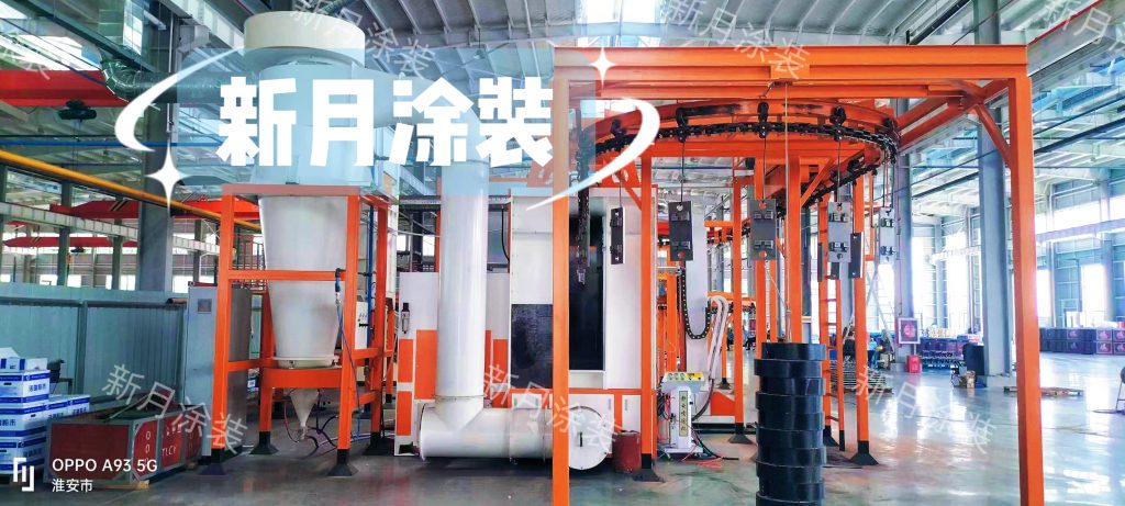 喷粉流水线项目:新月涂装奔赴淮安开展铁路工程喷涂线调试 喷粉流水线项目:新月涂装奔赴淮安开展铁路工程喷涂线调试