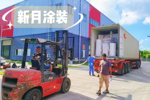 定制喷涂流水线出口西非，海外客户亲临发货现场验货