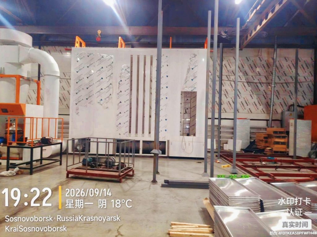 海外实地交付!喷涂设备厂家完成俄罗斯幕墙金属框架喷涂流水线安装 海外实地交付!喷涂设备厂家完成俄罗斯幕墙金属框架喷涂流水线安装