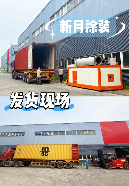 海外拓新｜大型重型工件积放喷涂流水线成套设备欧洲发货